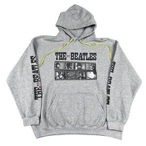 the Beatles Film Strip Rubber Soul Era Grey Hoodie Sz XL